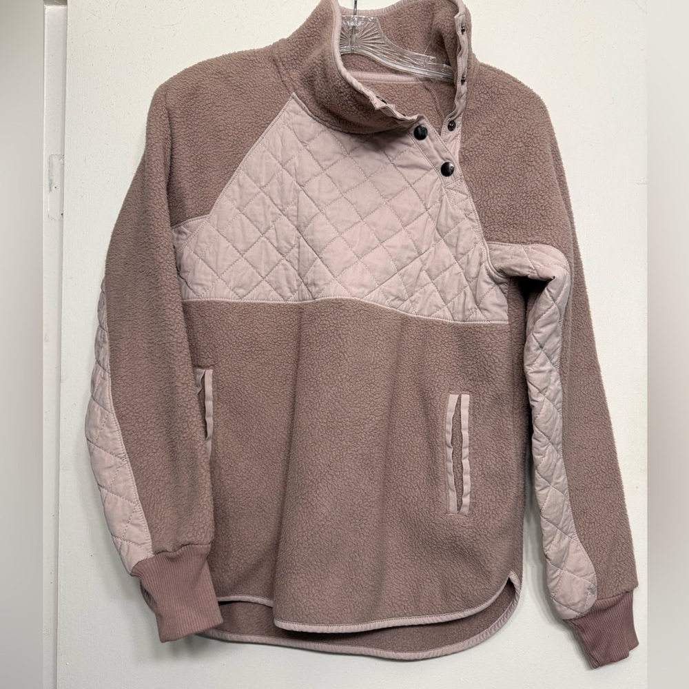 Abercrombie & Fitch Women's Quilted Pullover Sweater - Pink XS